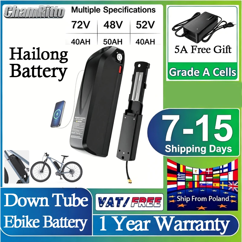 Ebike Conversion Kit 72V 3000W - 52V 2000W conversiekit 72V e-bike accu
