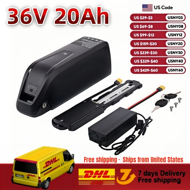 Ebike Battery 48V 20Ah Hailong - Hailong E-Bike Batterij 36V 48V 20000mAh