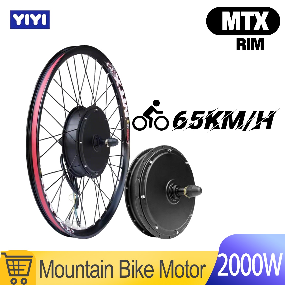 MTX 48V52V 2000W E-bike motorw - 72V 5000W Hub Motor Kit recensie en prijs