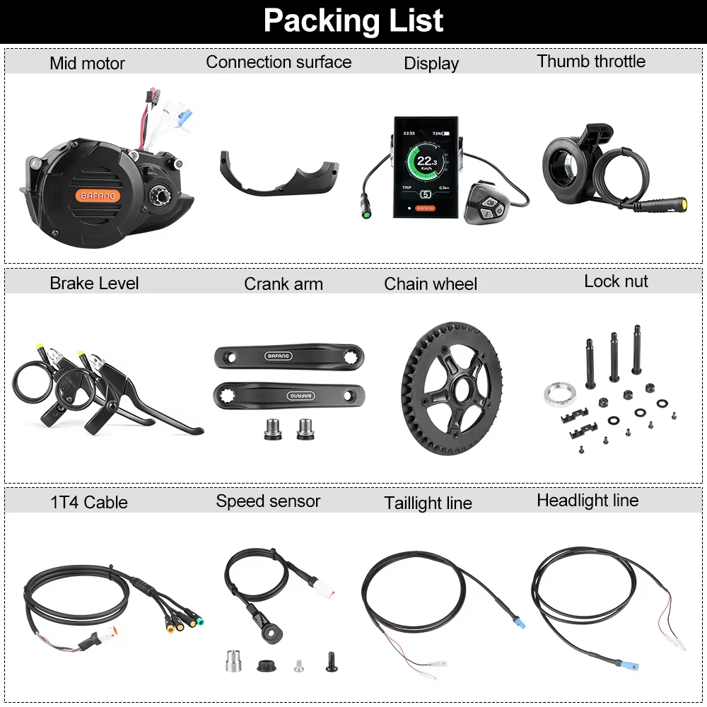 Bafang M620 G510 48V 52V 1000W - Mid Drive Motor Kit 52V 1000W recensie en prijs
