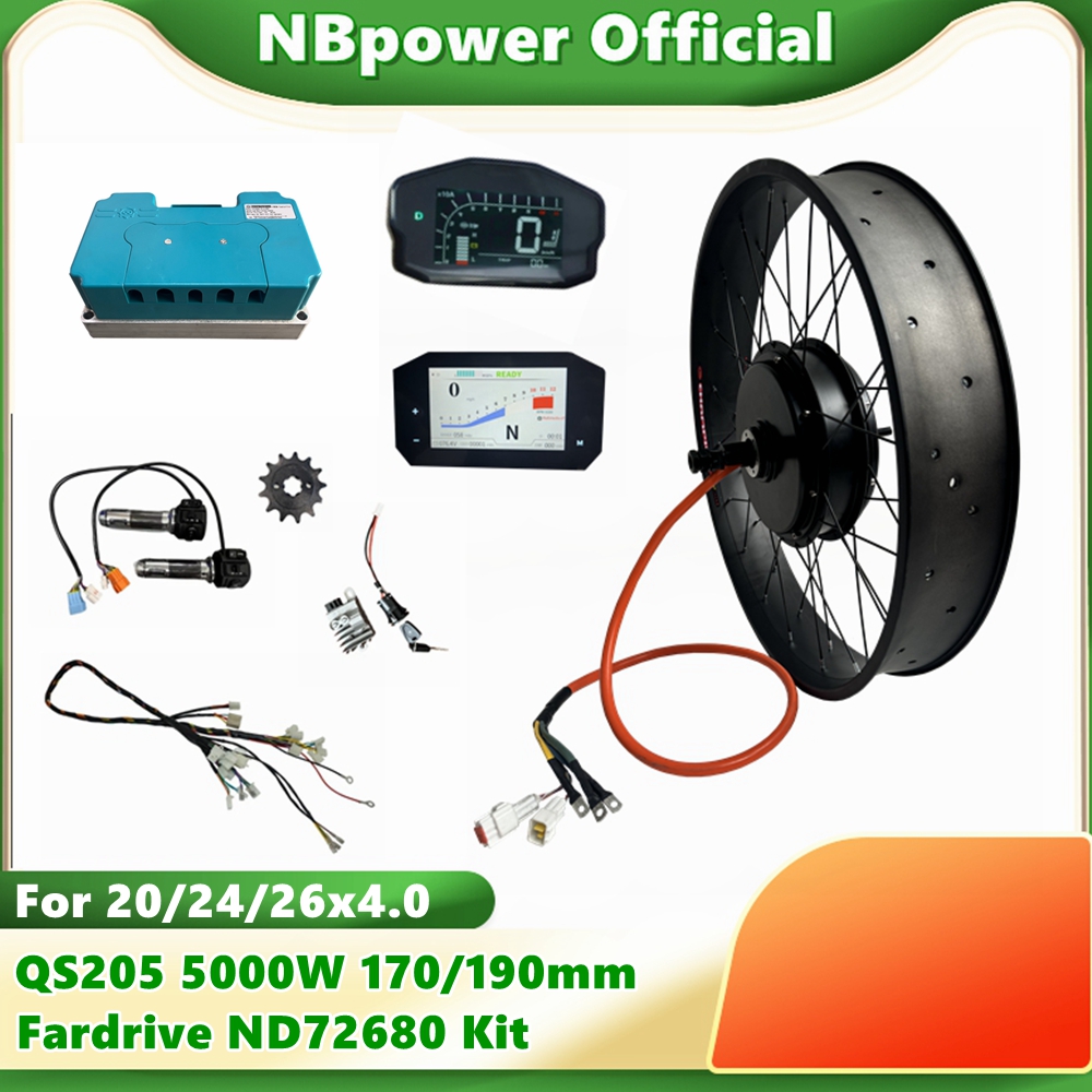 NBpower QS205 72V 5000W 170/19 - 72V 5000W Hub Motor Kit recensie en prijs