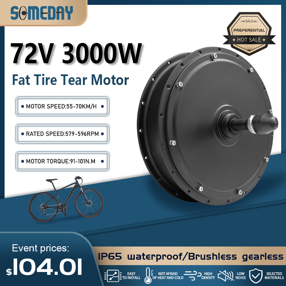 Vetband E-bike motor 72V 3000W - Ebike Conversion Kit 72V 3000W recensie en prijs