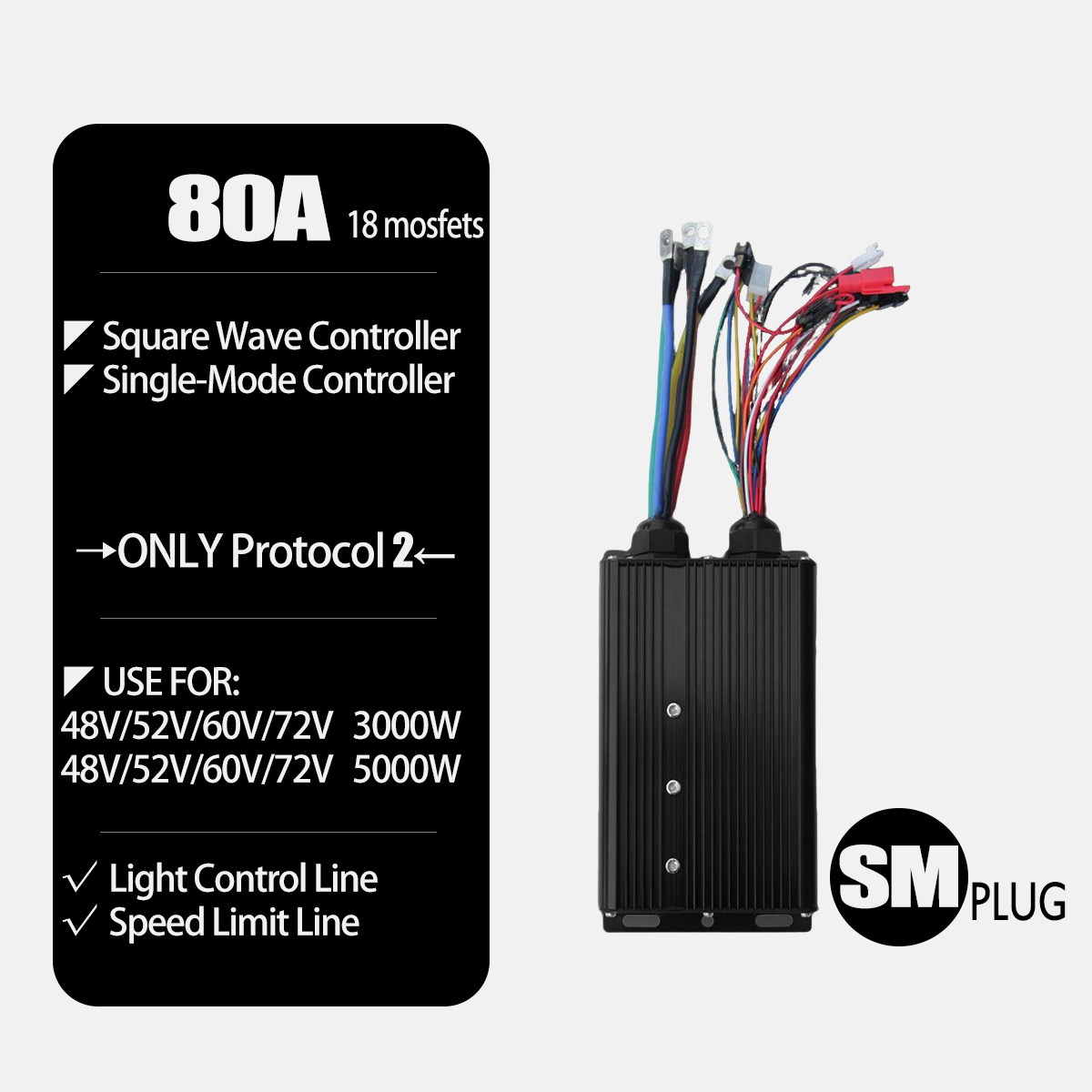 72V 3000W E-Bike conversiekit  - Ebike Conversion Kit 72V 3000W recensie en prijs